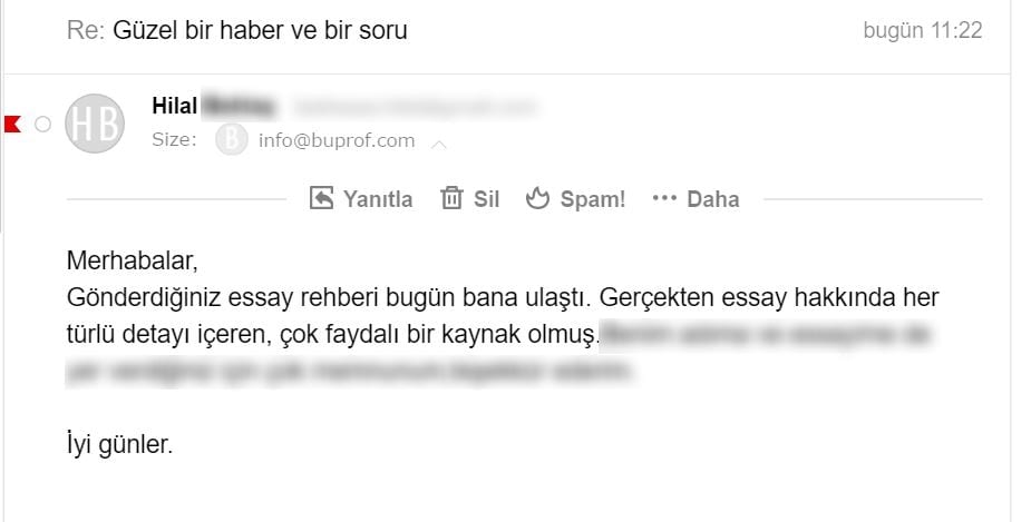 Essay Rehberi yorum